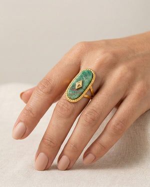 Verdant Marquise Stone Statement Ring