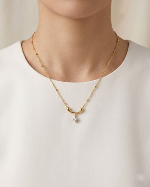 Celestial Drop Bead Necklace