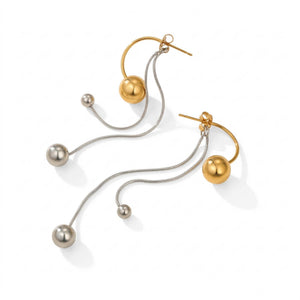 Orbit Chain Dangle Earrings