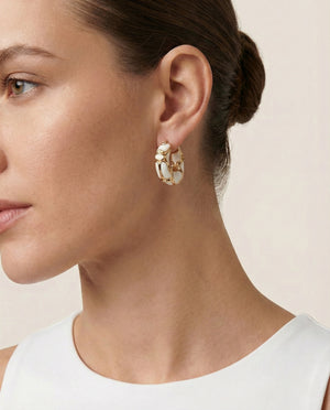 Porcelain Glow Hoops
