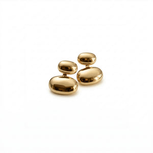 Golden Duo Pebble Studs