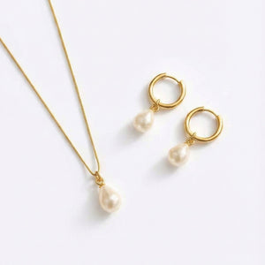 Elegance Droplet Pearl Set