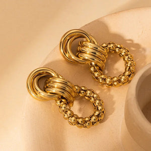 Braided Knot Link Earrings