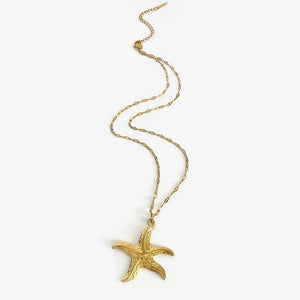 Golden Tides Starfish Necklace