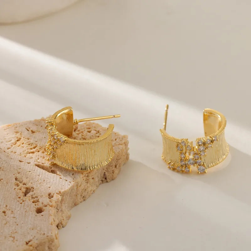 Textured Wide Hoops