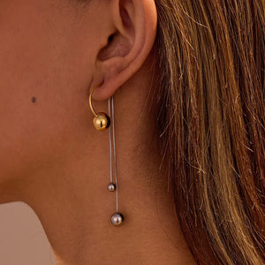 Orbit Chain Dangle Earrings