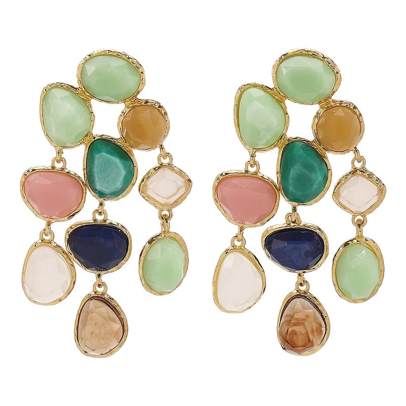Aurora Mosaic Drop Earrings