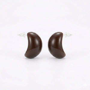 Brown Resin Pebble Studs