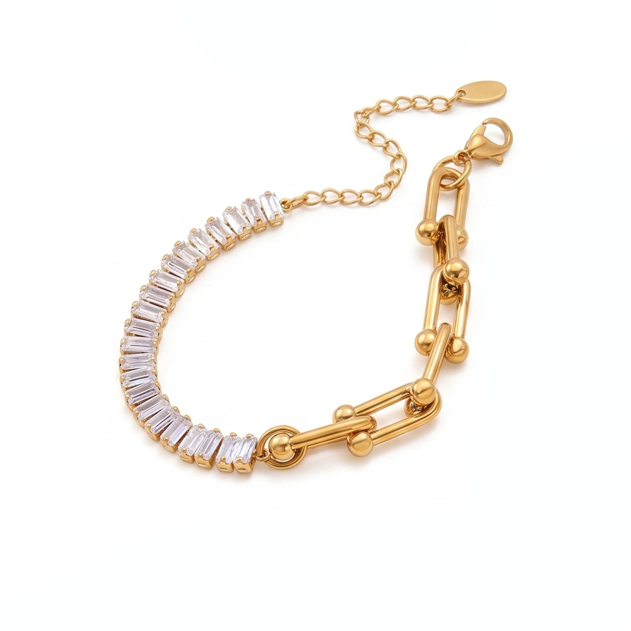 Half-Crystal Bracelet