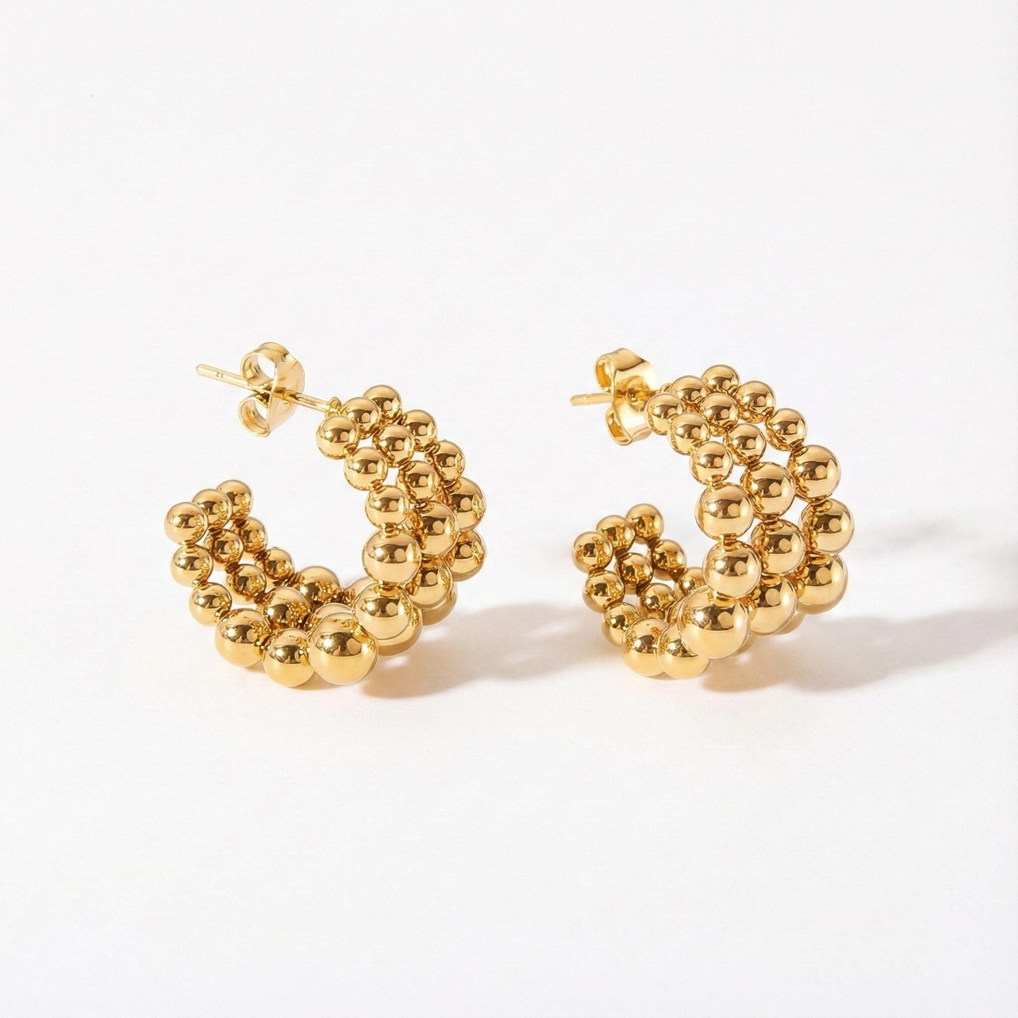 Golden Orbit Hoops
