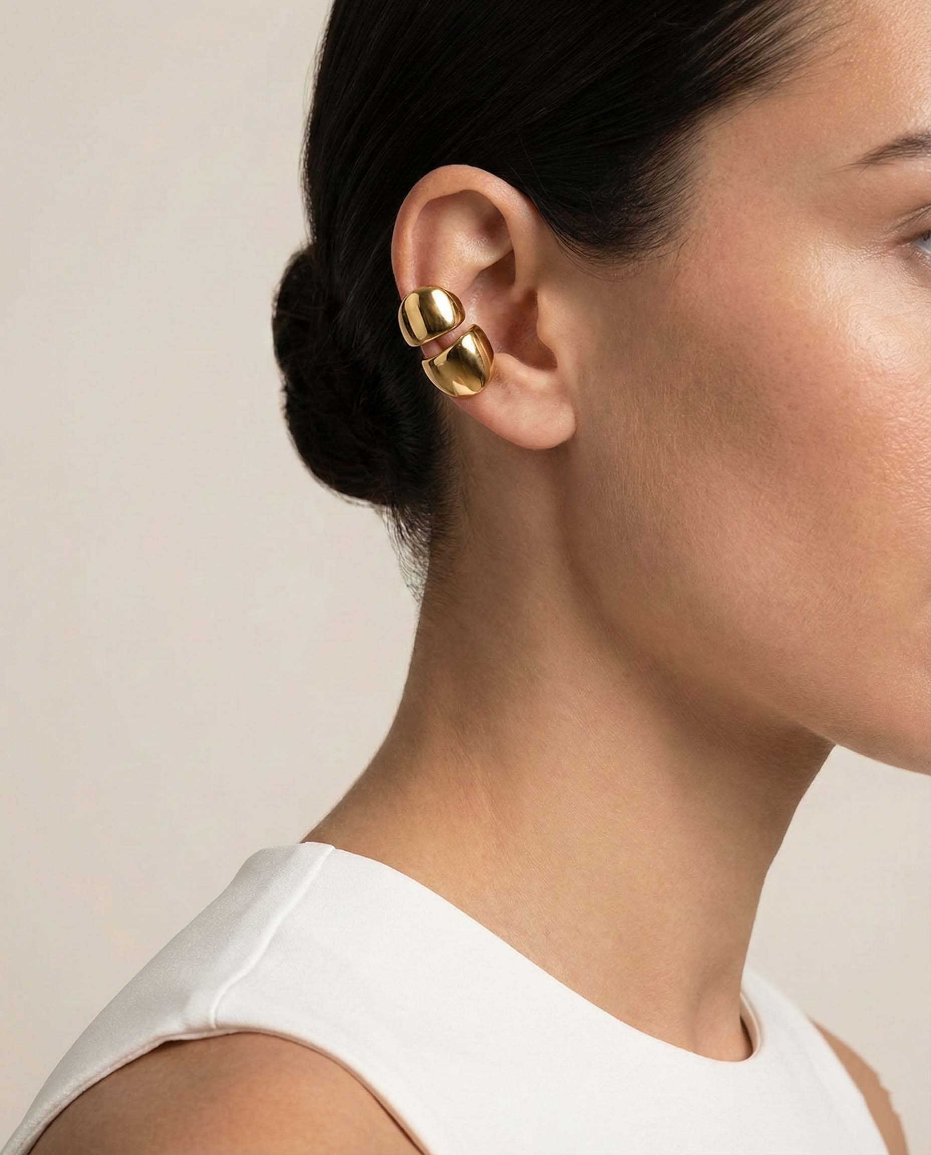Sculpted Gold Twin Cuff