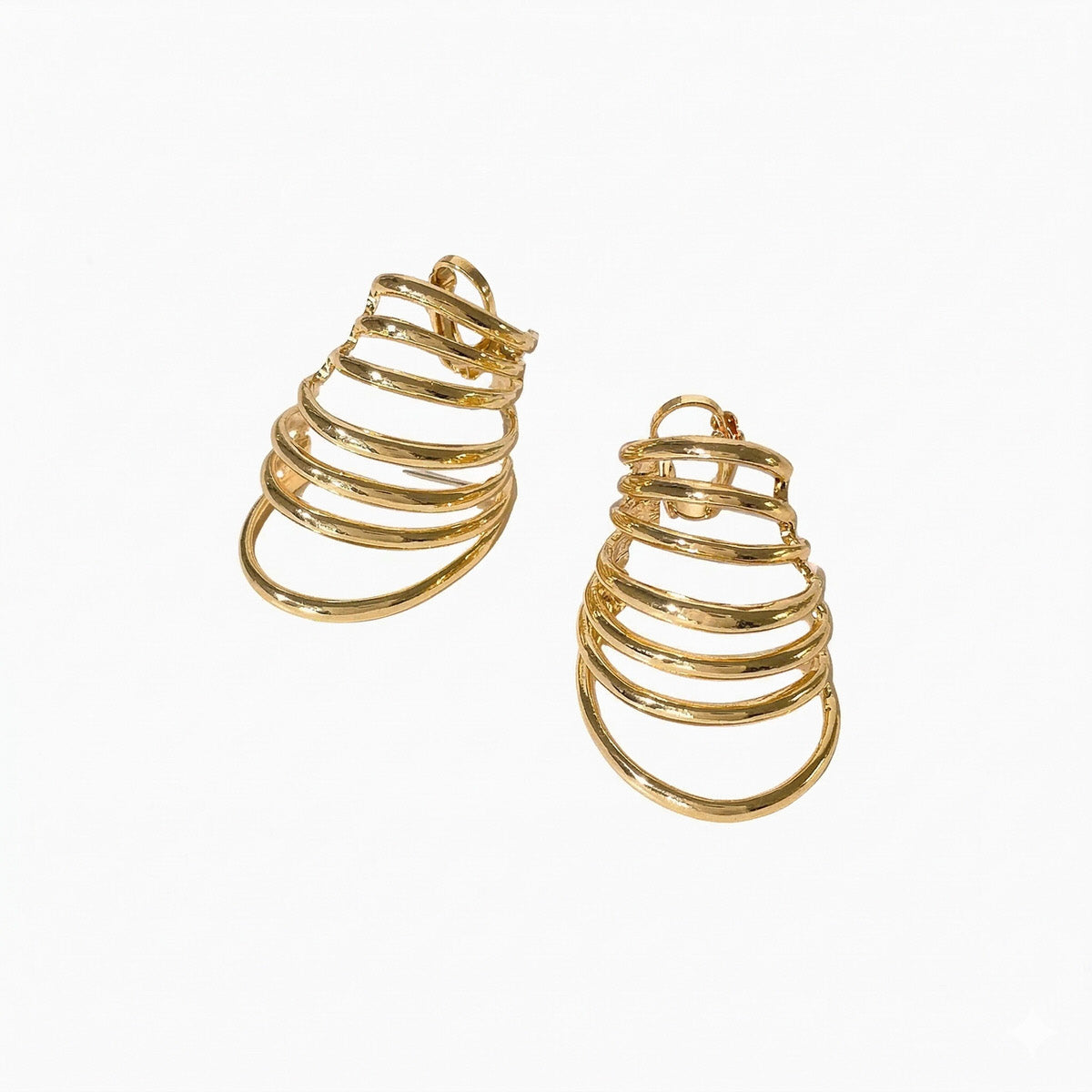 Golden Orbital Wrap Earring