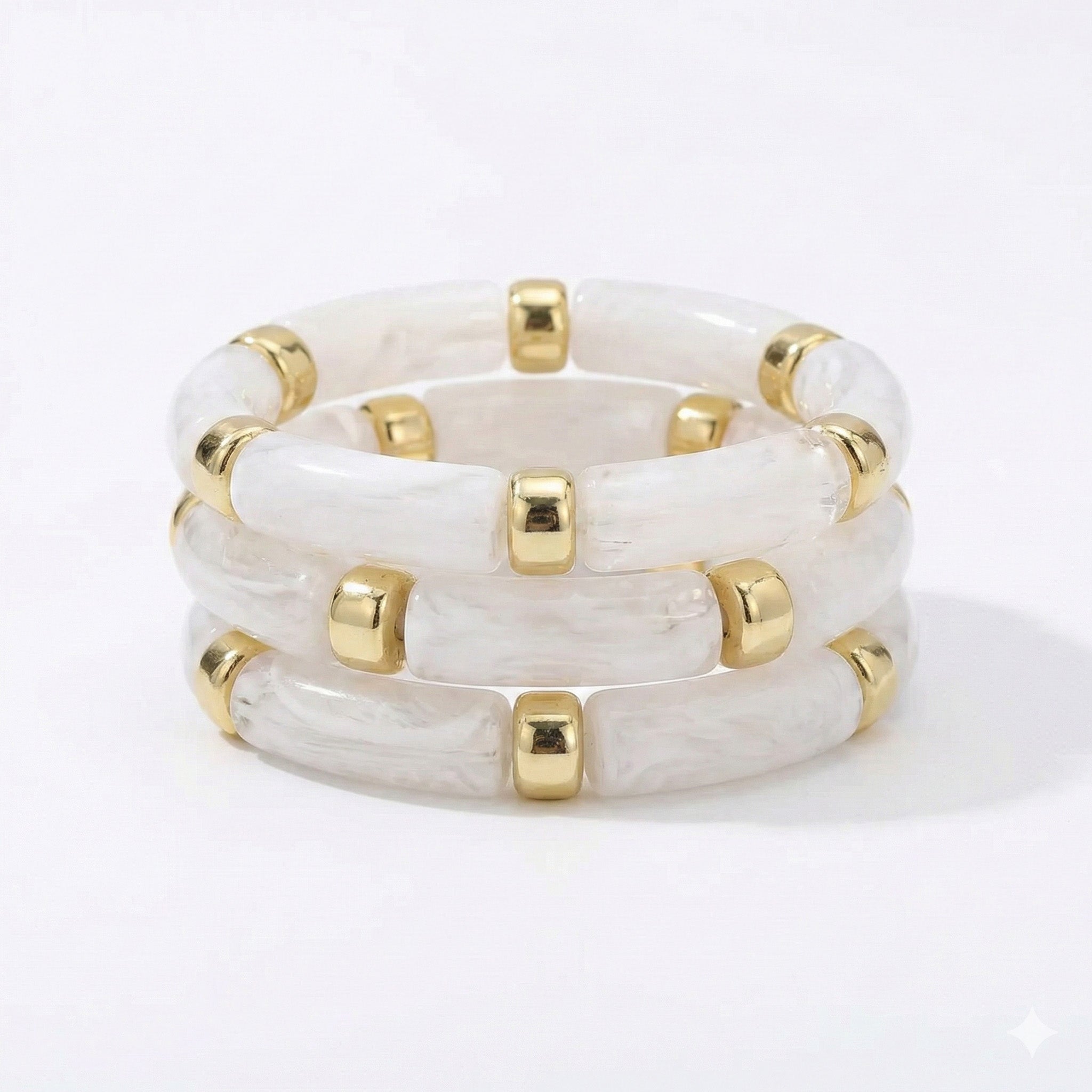 Ivory Cloud Stretch Bracelet