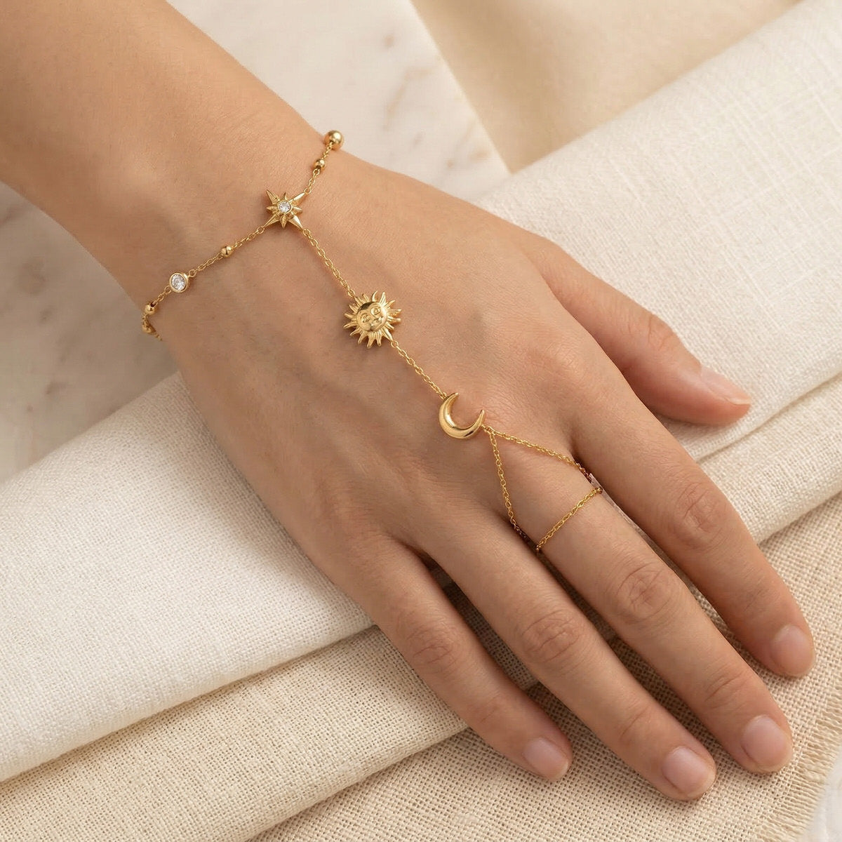 Luna Sol Hand Chain