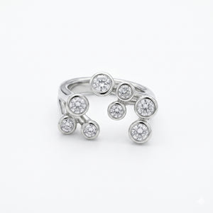 Coral Blossom Bypass Ring