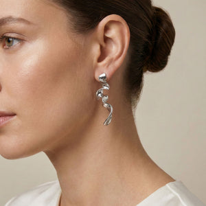Silver Serpentine earring