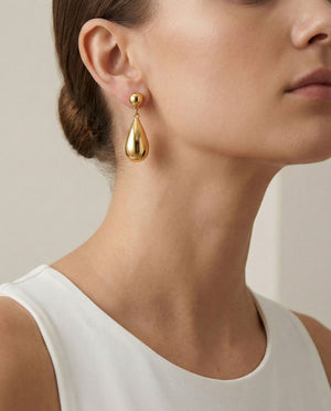 Sculpted Luxe Teardrop Drops