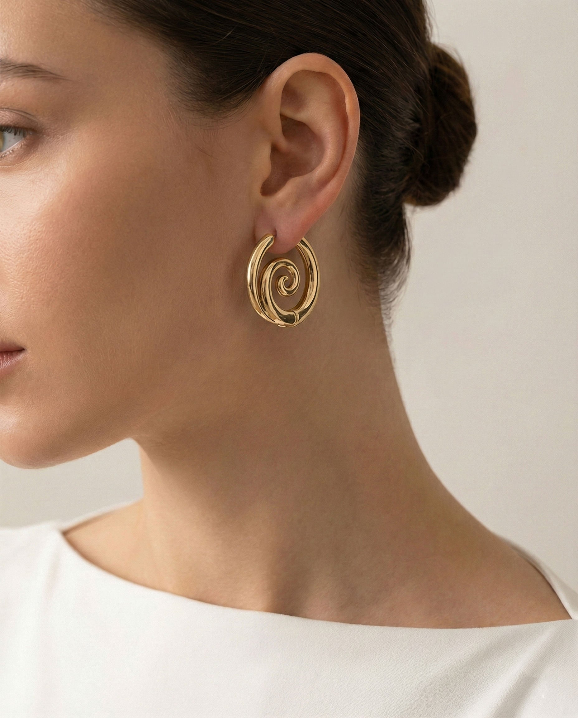Golden Spiral Hoops