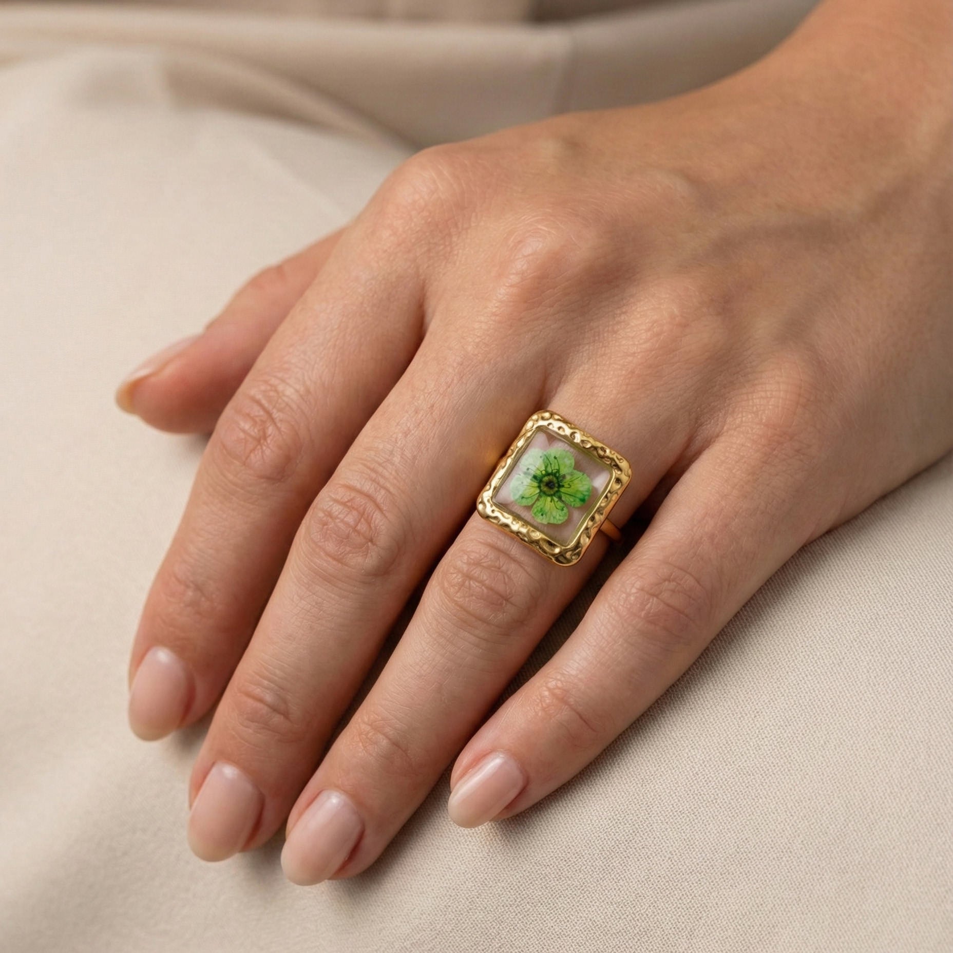 Meadow Petal Open Ring