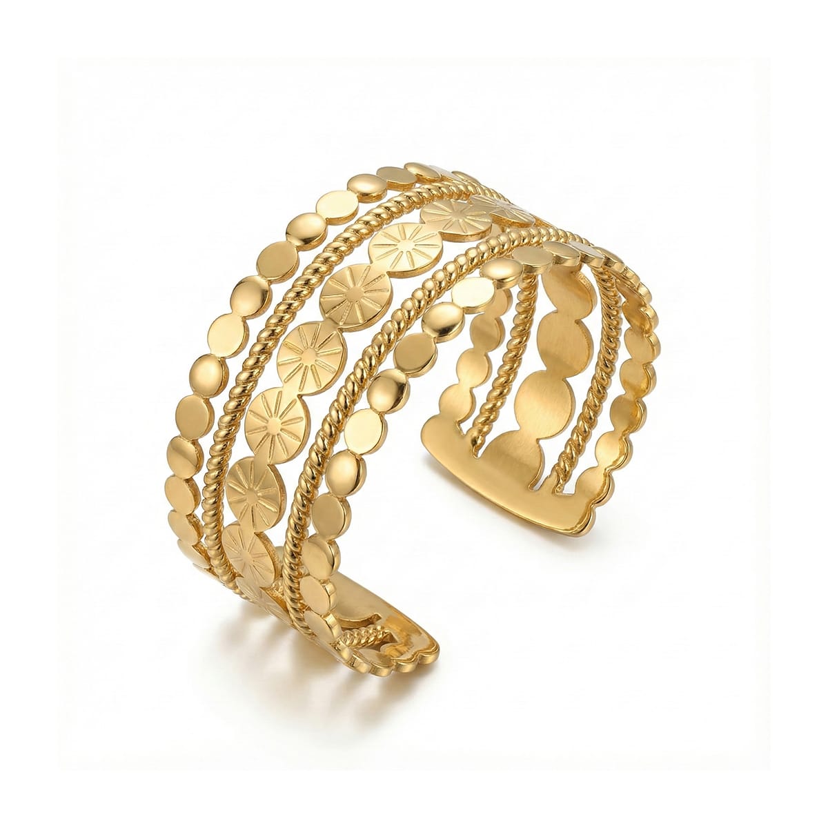 Auric Coin Cuff Bracelet