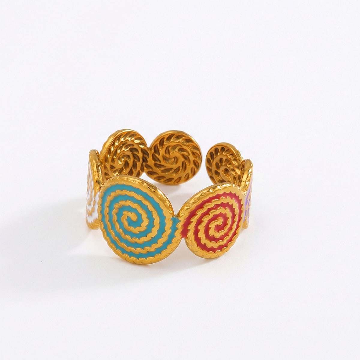 Candy Spiral Open Ring