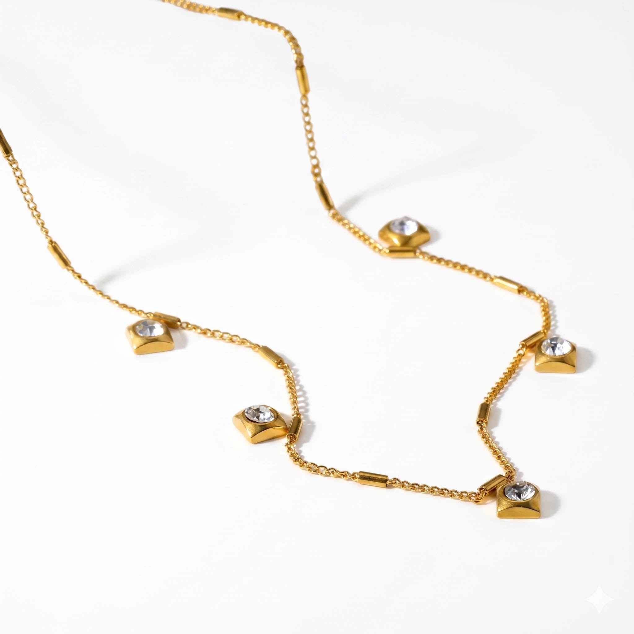 Radiant Quad Crystal Station Chain