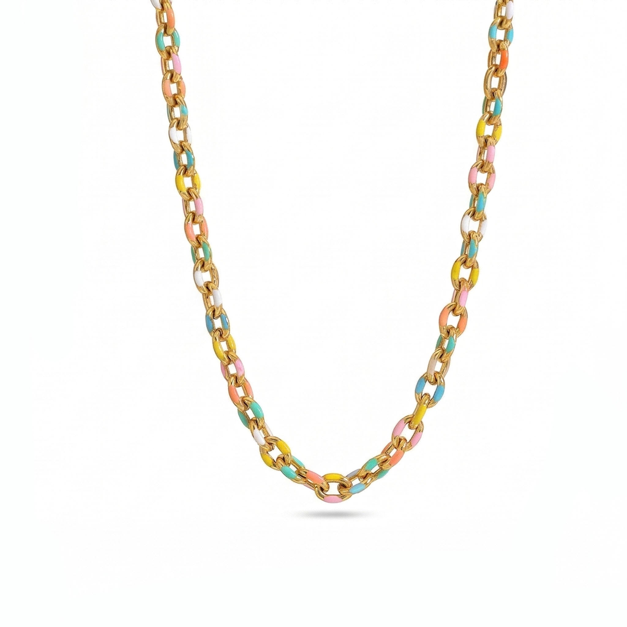Candy-Coated Cable Necklace