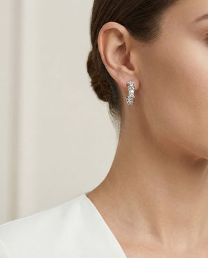 Silver Torsade Hoops