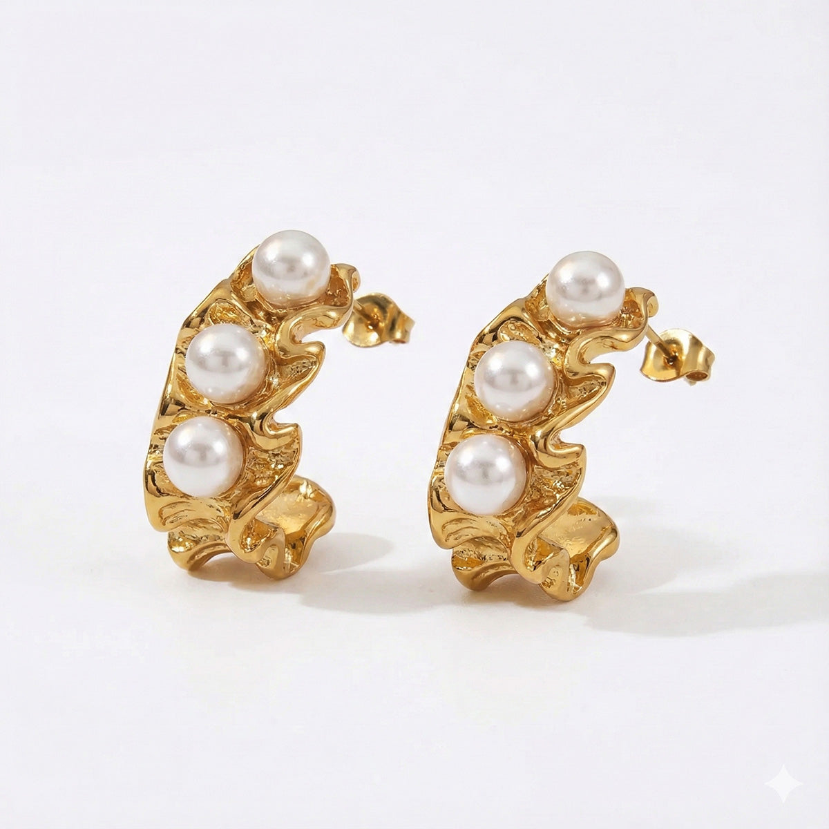 Pearl Cascade Hoops