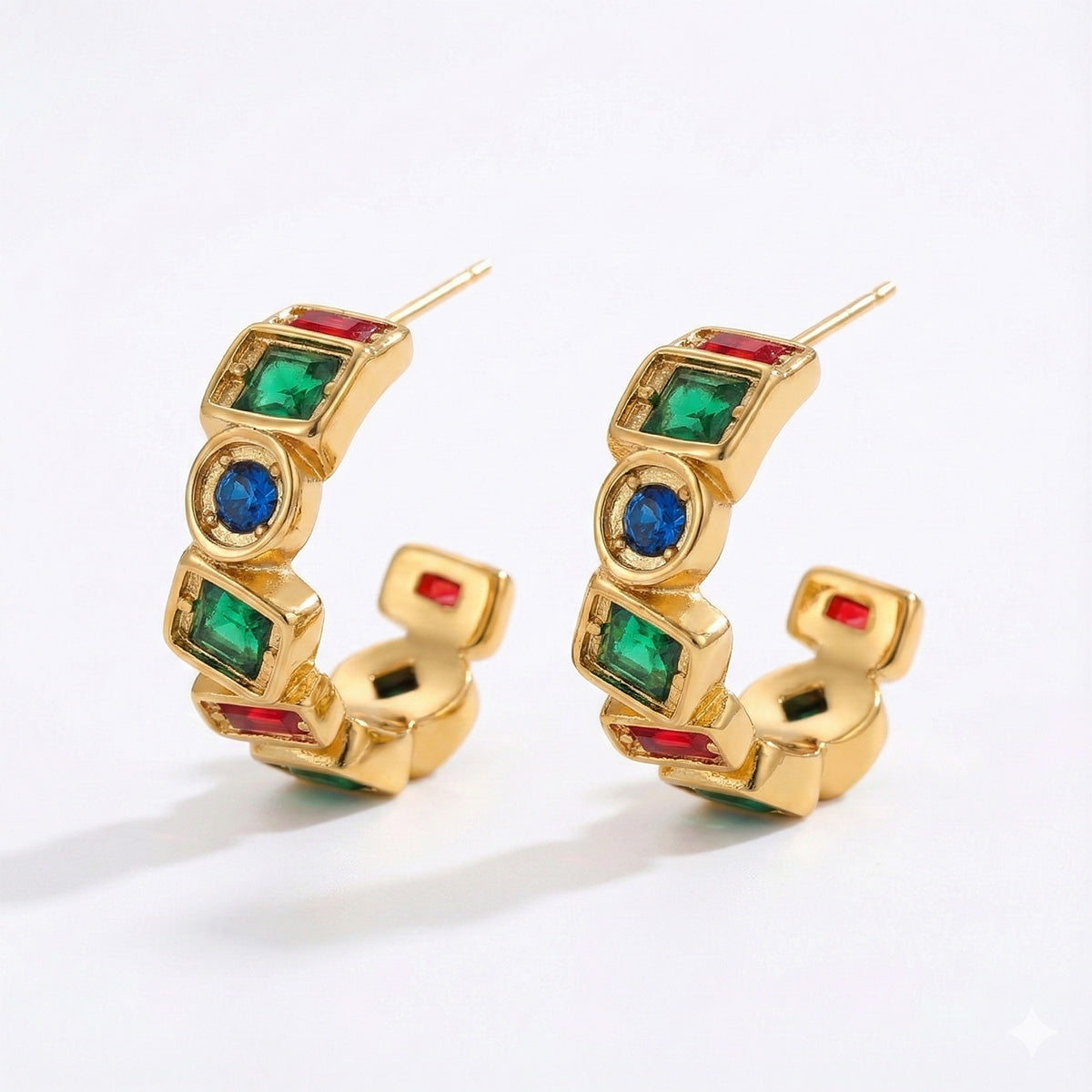 Regal Mosaic Hoops