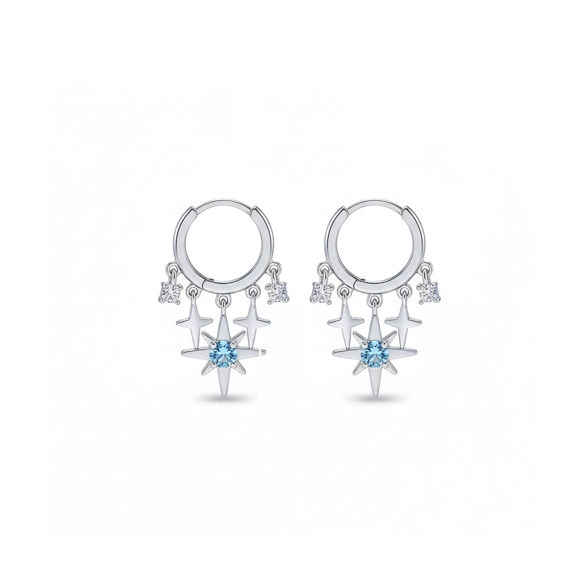 Starlight Orbit Hoop Earrings