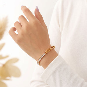 Half-Crystal Bracelet