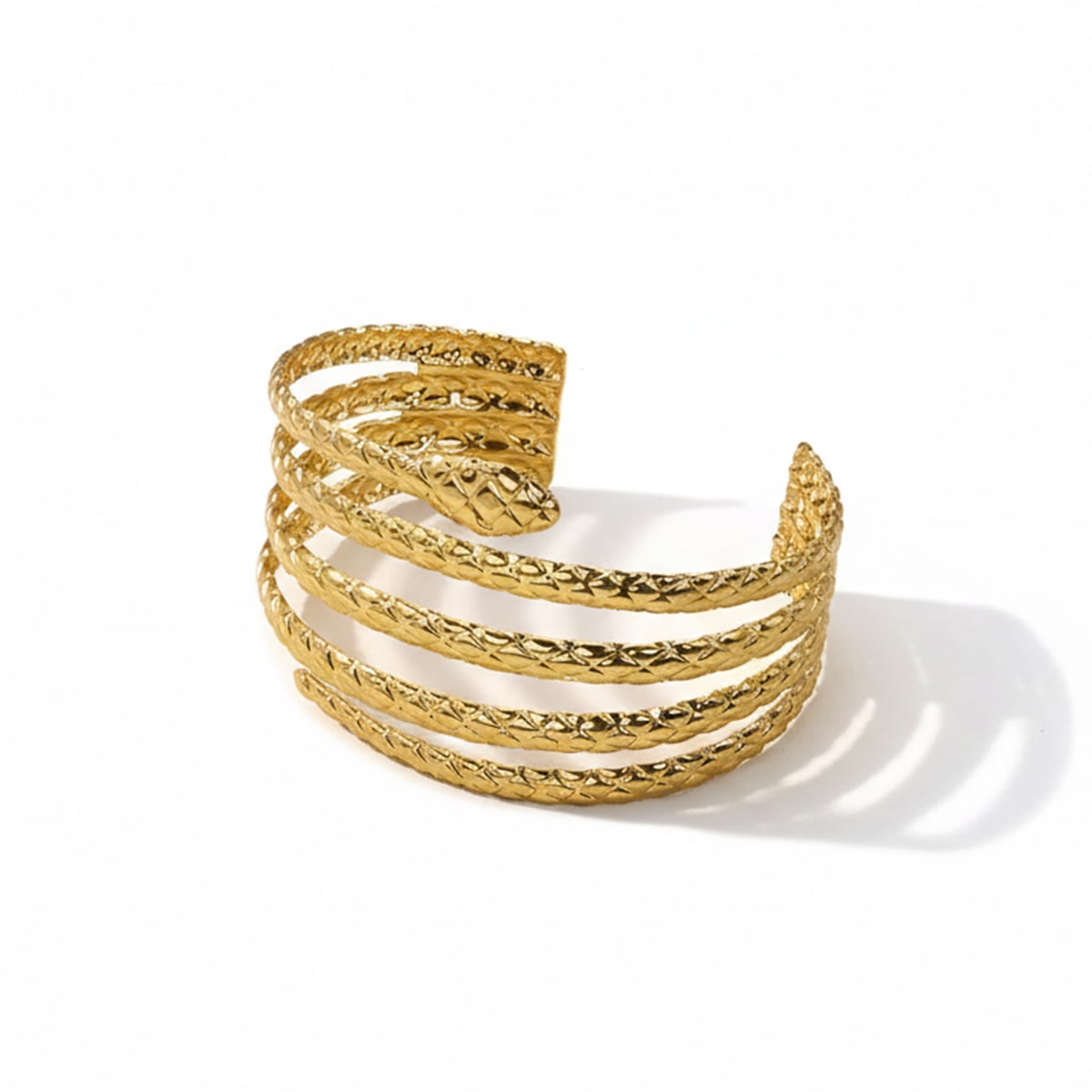 Gilded Serpent Wrap Bracelet